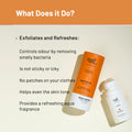 Exfoliate Perfectly! (Exfoliating Body Scrub - 75 gm | Aqua Underarm Roll On - 40 ml)