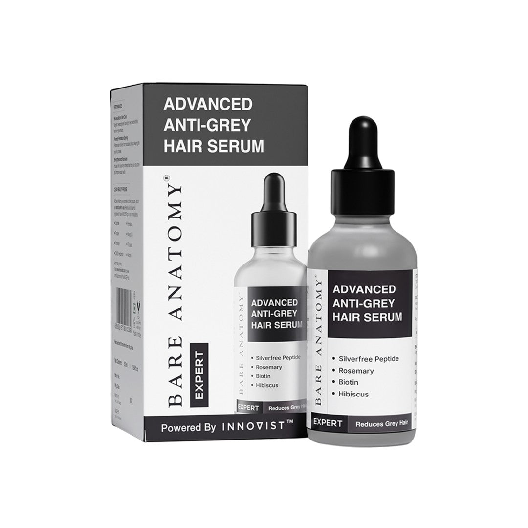 Advanced Anti-Grey Serum with Silverfree Peptide, Rosemary, Biotin - 50ml