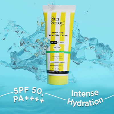 Moisturising sunscreen with SPF 50