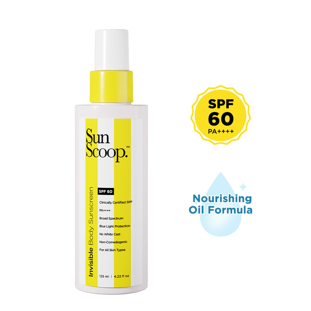 Invisible Sunscreen Spray for Body | SPF 60, PA++++ (125ml)