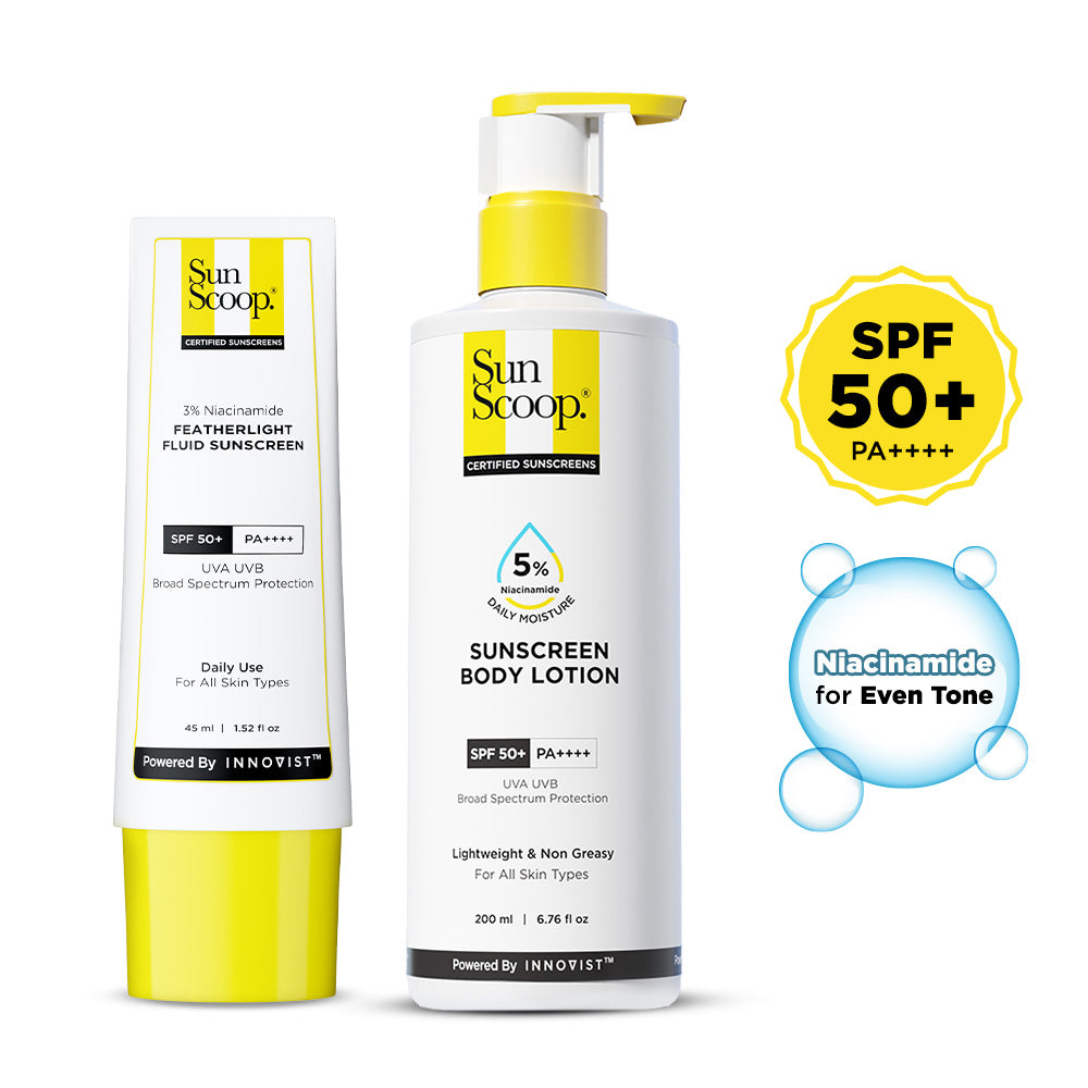 Daily SPF 50+ Duo with Niacinamide for Face & Body