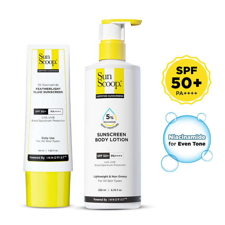 Daily SPF 50+ Duo with Niacinamide for Face & Body