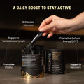 100% Pure Himalayan Shilajit Honey Sticks With Organic Honey & Saffron - 30 Sticks