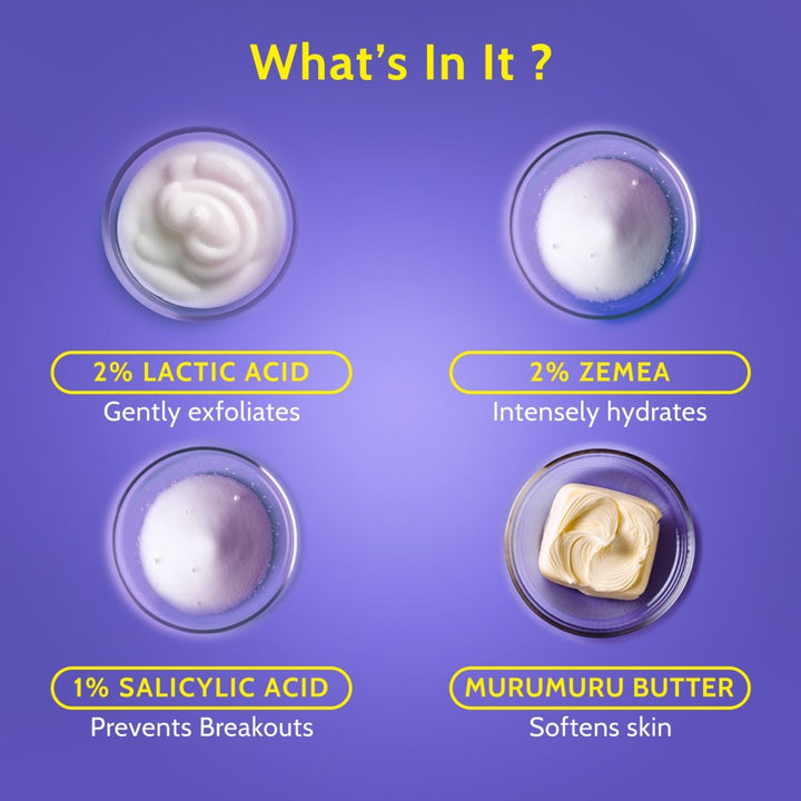 Exfoliating Body Wash with Lactic Acid - 236 ml + Loofah