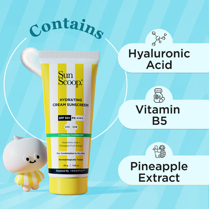 Hydrating Cream Sunscreen | SPF 50+, PA++++ (45g)