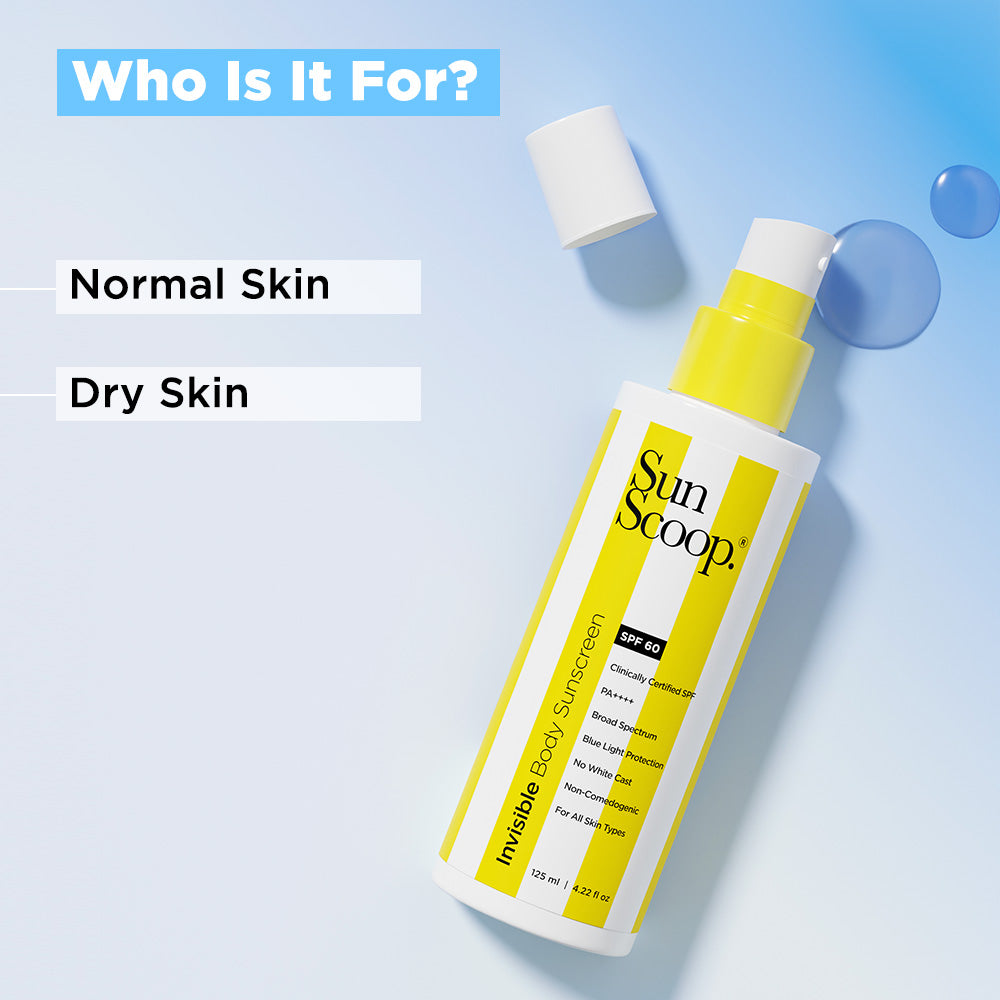 Invisible Sunscreen Spray for Body | SPF 60, PA++++ (125ml)