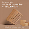 Bare Anatomy Wide Tooth Wooden Hair Comb
