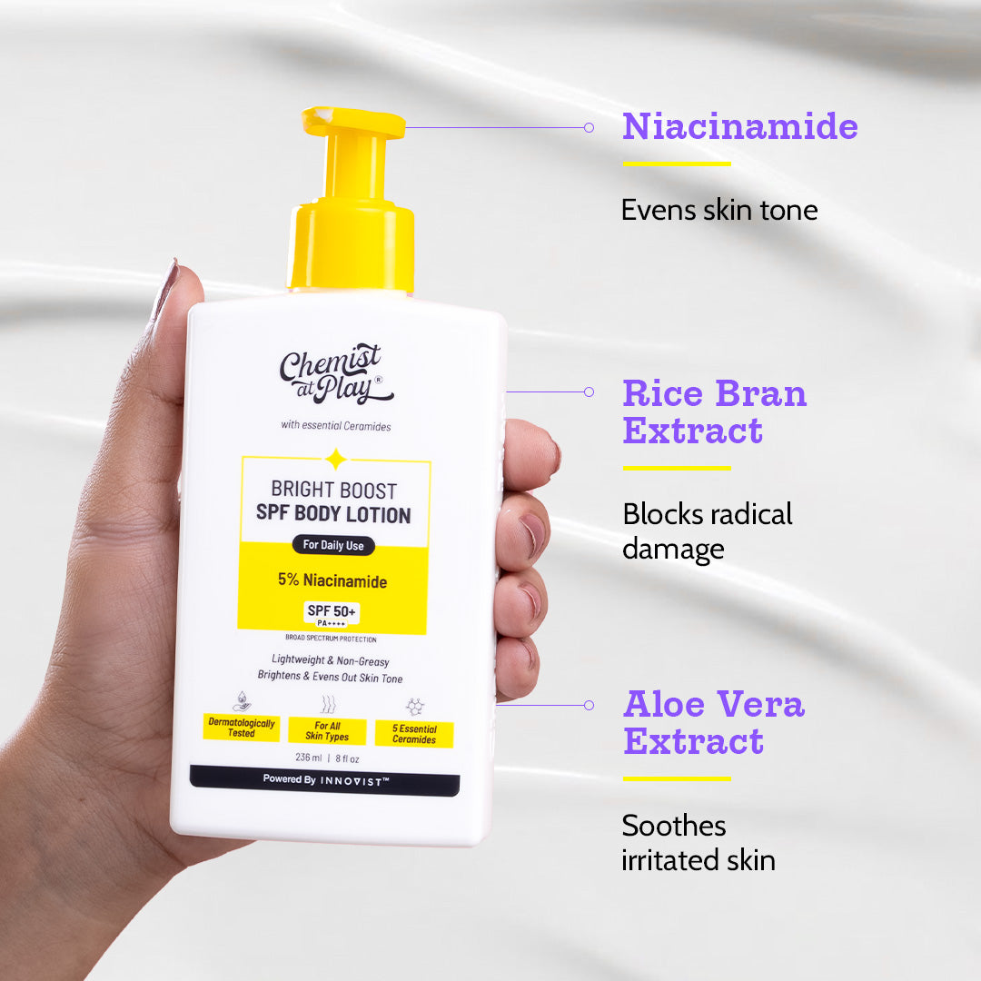 Bright Boost SPF Body Lotion with Niacinamide & SPF 50+