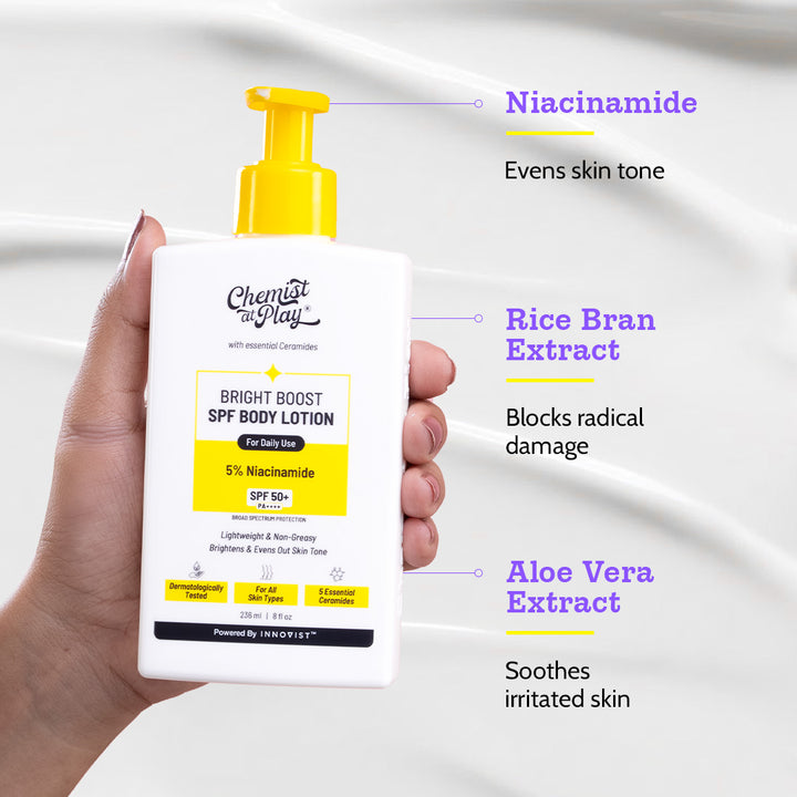 Bright Boost SPF Body Lotion with Niacinamide & SPF 50+