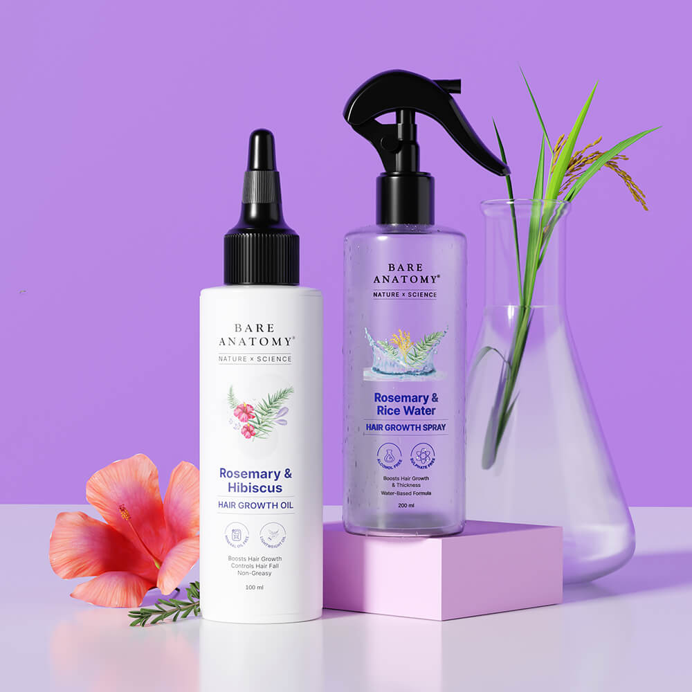 Ultimate Hair Growth Combo: Rice Water Spray + Rosemary Oil