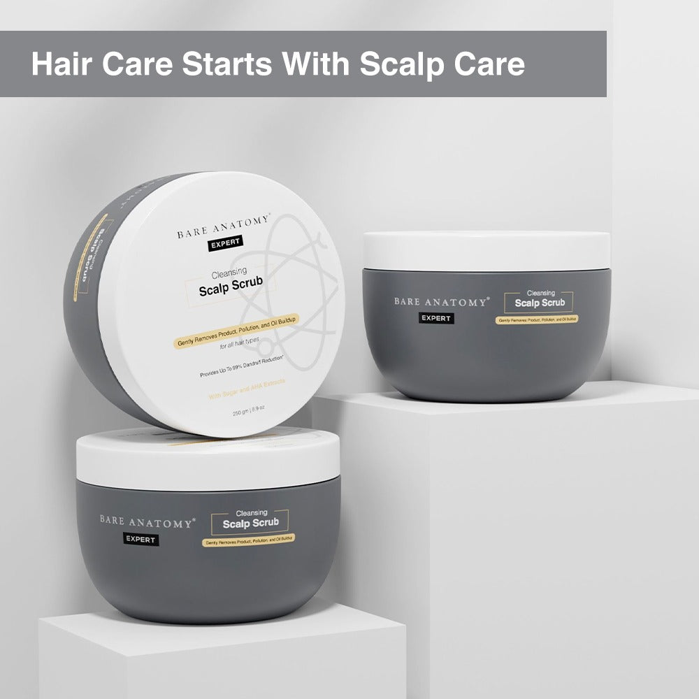 Scalp Exfoliating Scrub and Anti-Dandruff Shampoo