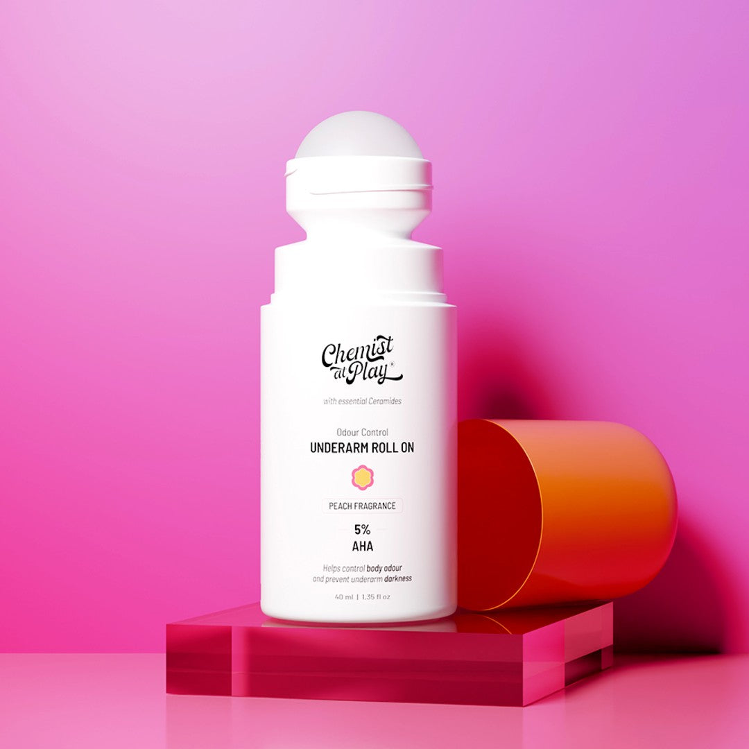 Underarm Roll On for Odour Control & Pigmentation (Peach) - 40 ml