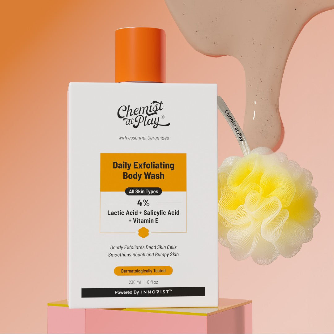 Exfoliating Body Wash with Lactic Acid - 236 ml + Loofah