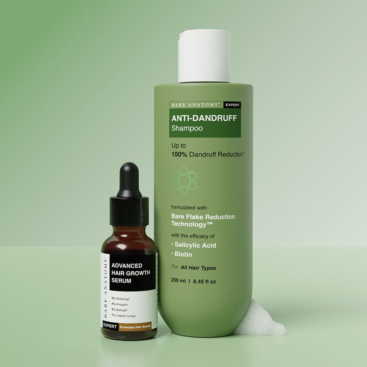 Hair Growth Serum & Anti-Dandruff Shampoo Combo