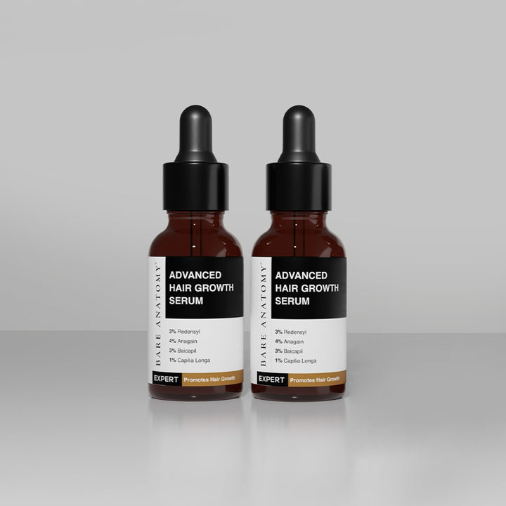 Advanced Hair Growth Serum with Redensyl, Rosemary, Rice Water - 30 ml | Pack of 2