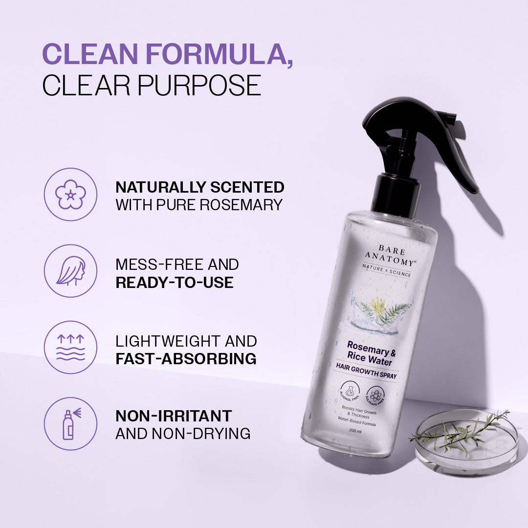 Rosemary & Rice Water Hair Growth Spray