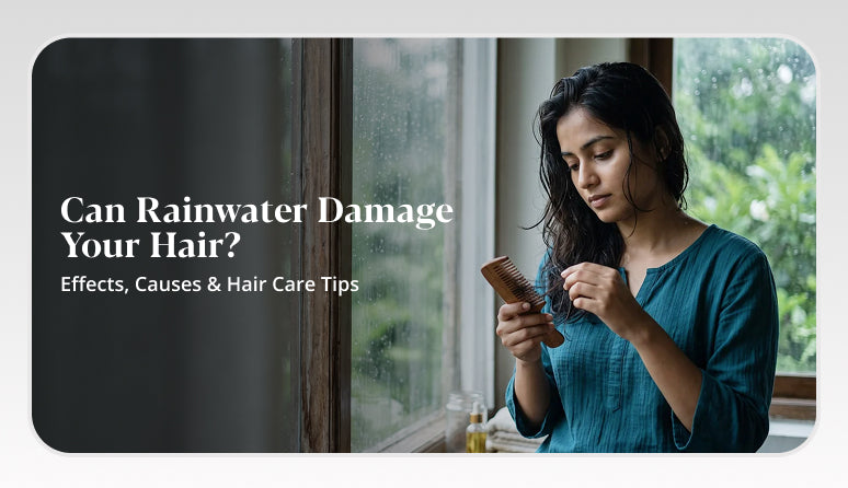Rainwater can affect hair health, causing frizz, dryness, and scalp buildup.