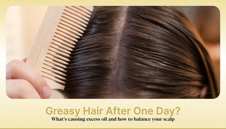 why does my hair get greasy after 1 day