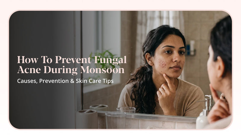 Fungal acne during monsoon caused by humidity, sweat, and excess oil.
