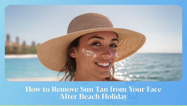 how to remove suntan after beach holiday