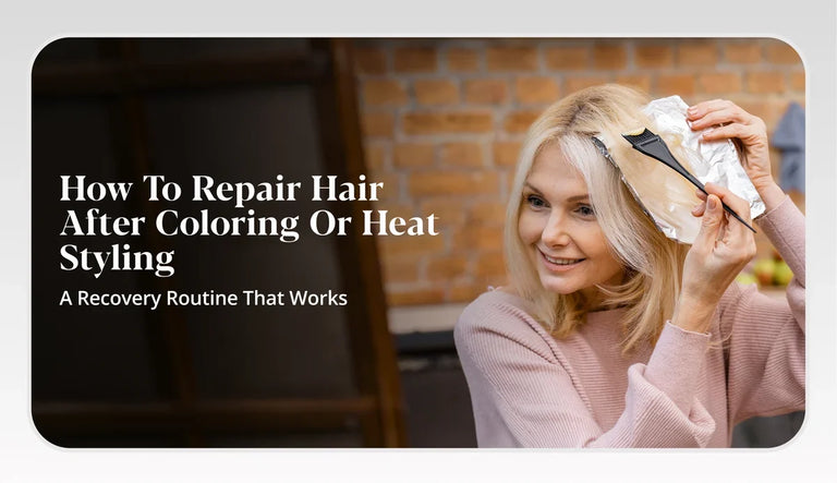 How to Repair Hair After Coloring or Heat Styling