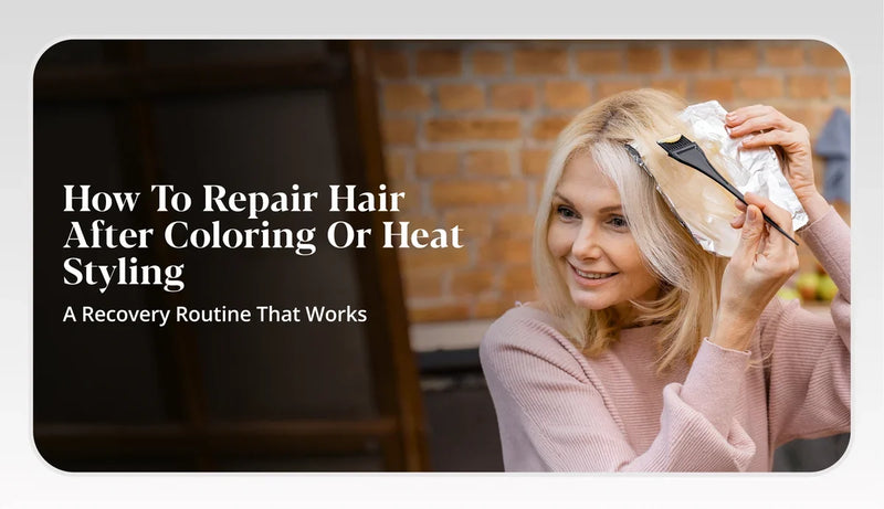 Understand how to repair your hair after heat styling or coloring