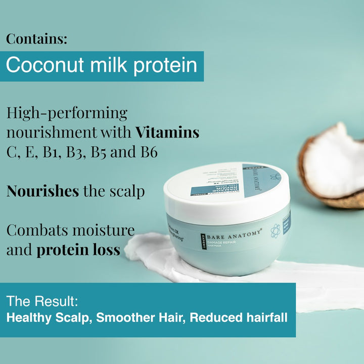 Damage Repair Hair Mask for Dry & Brittle Hair- 250gm