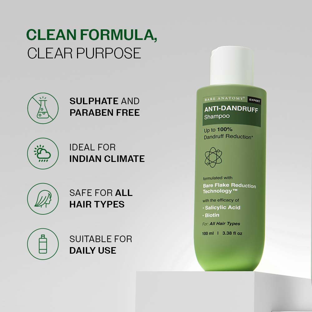 Anti Dandruff Shampoo with Salicylic Acid & Biotin - 100 ml