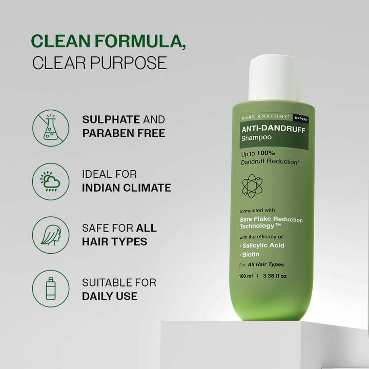 Anti Dandruff Shampoo with Salicylic Acid & Biotin - 100 ml