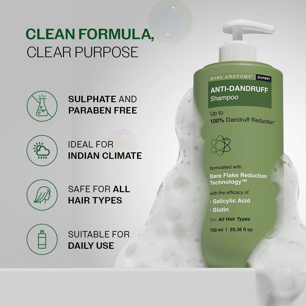 Anti Dandruff Shampoo with Salicylic Acid & Biotin- 750ml