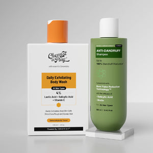 Anti-Dandruff Shampoo (250 ml) & Exfoliating Body Wash (236 ml) Combo