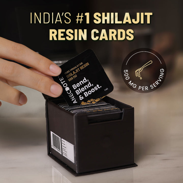 100% Pure Himalayan Shilajit Resin Cards - 30 Cards