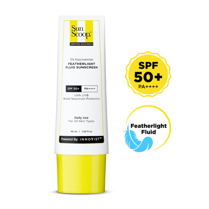 3% Niacinamide Featherlight Fluid Sunscreen SPF 50+ PA++++ (45 ml) + Hydrating Fluid Sunscreen for Face and Body SPF 60 PA++++ (200 ml) duo