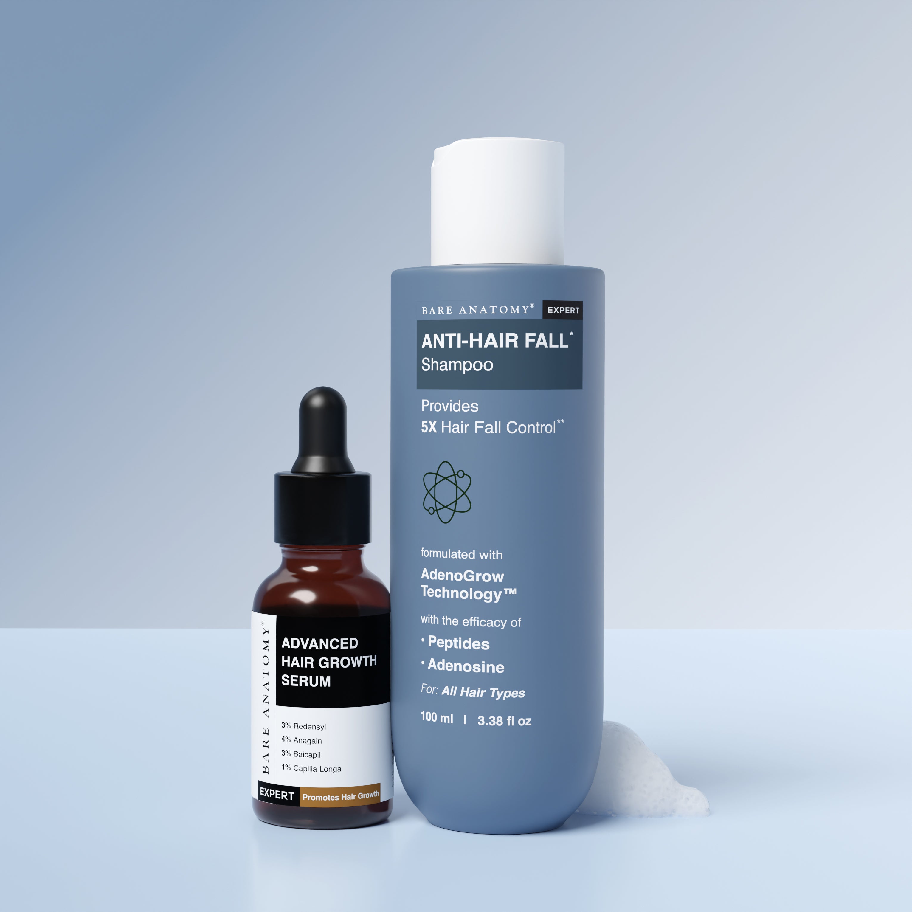 Hair Growth Serum (30 ml) & Anti-Hairfall Shampoo (100 ml) Combo