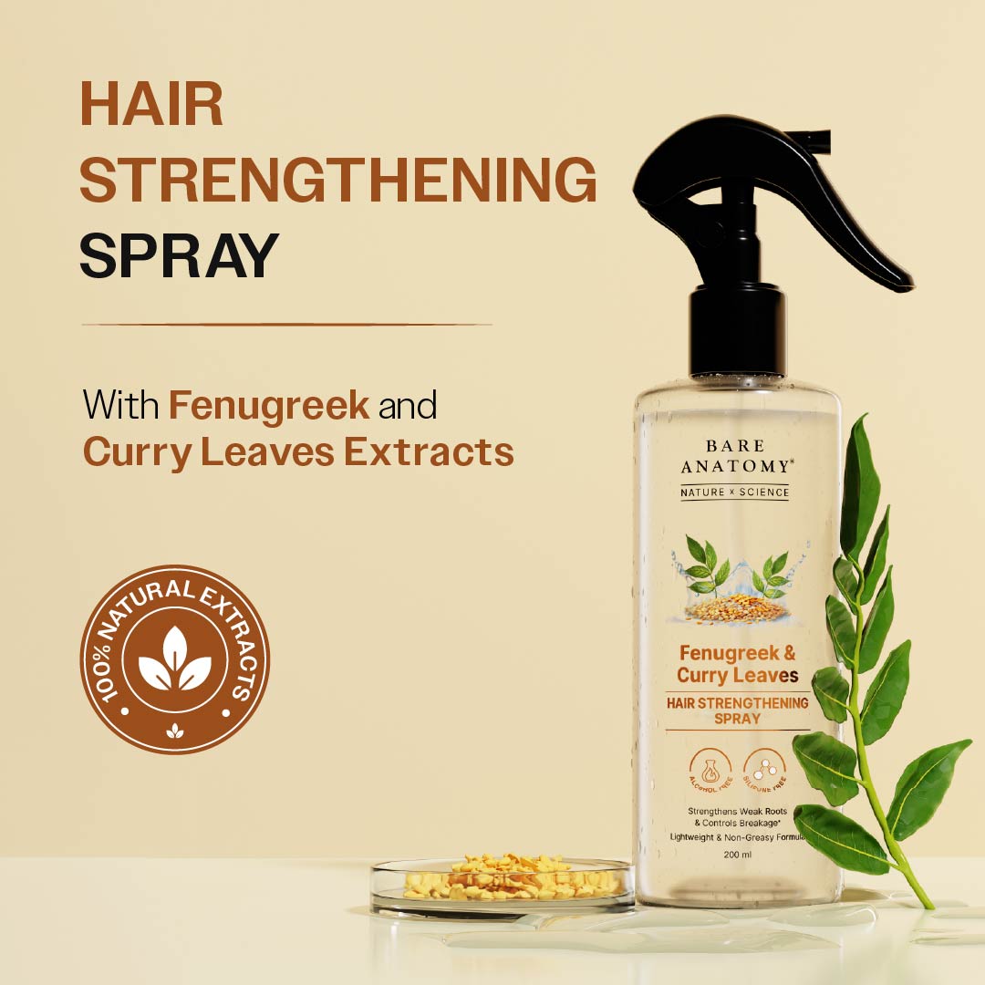 Fenugreek & Curry Leaves Hair Strengthening Spray - 200 ml