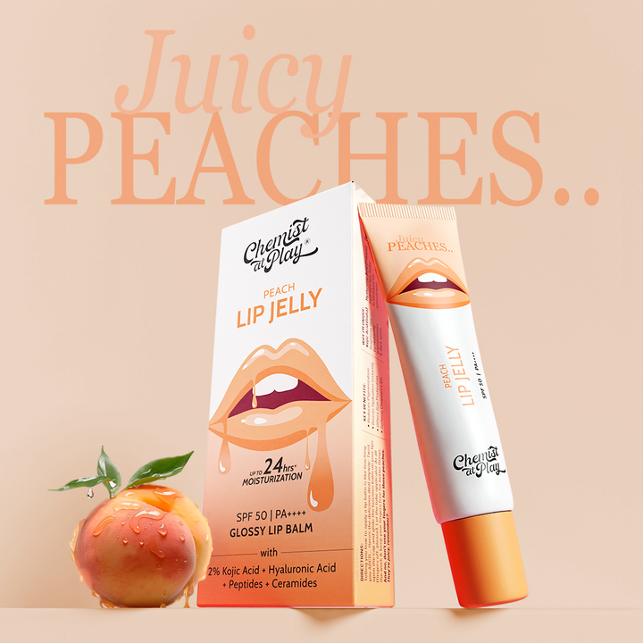 Ceramides + 2% Kojic Acid Tinted Lip Balm (Peach) | SPF 50, PA++++