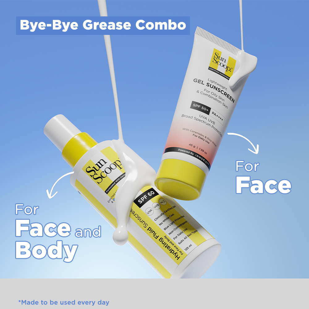 Hydrating Fluid Sunscreen (125 ml) & Rice Water Gel Sunscreen (45 g) Combo