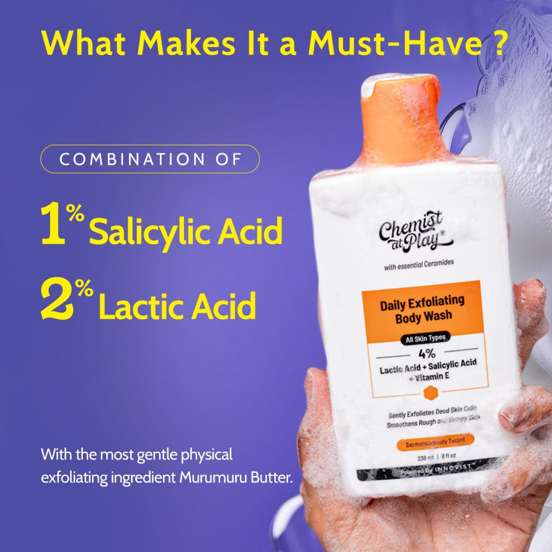 Exfoliating Body Wash 1% Lactic Acid 2% Salicylic Acid 236 ml - Image 4
