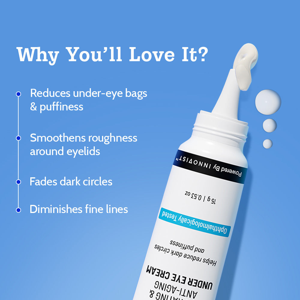 Under Eye Cream for Dark Circles Removal & Wrinkles - 15g