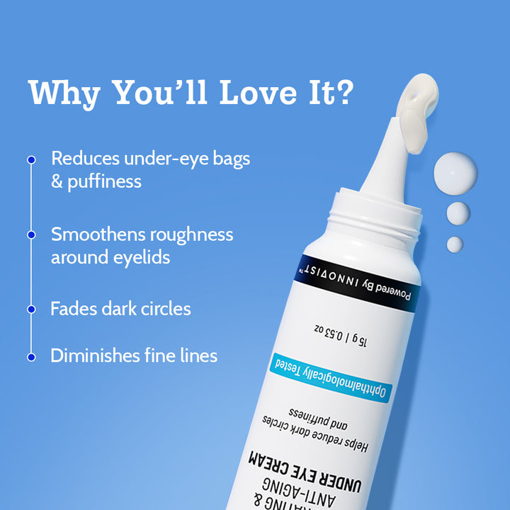 Under Eye Cream for Dark Circles Removal & Wrinkles - 15g