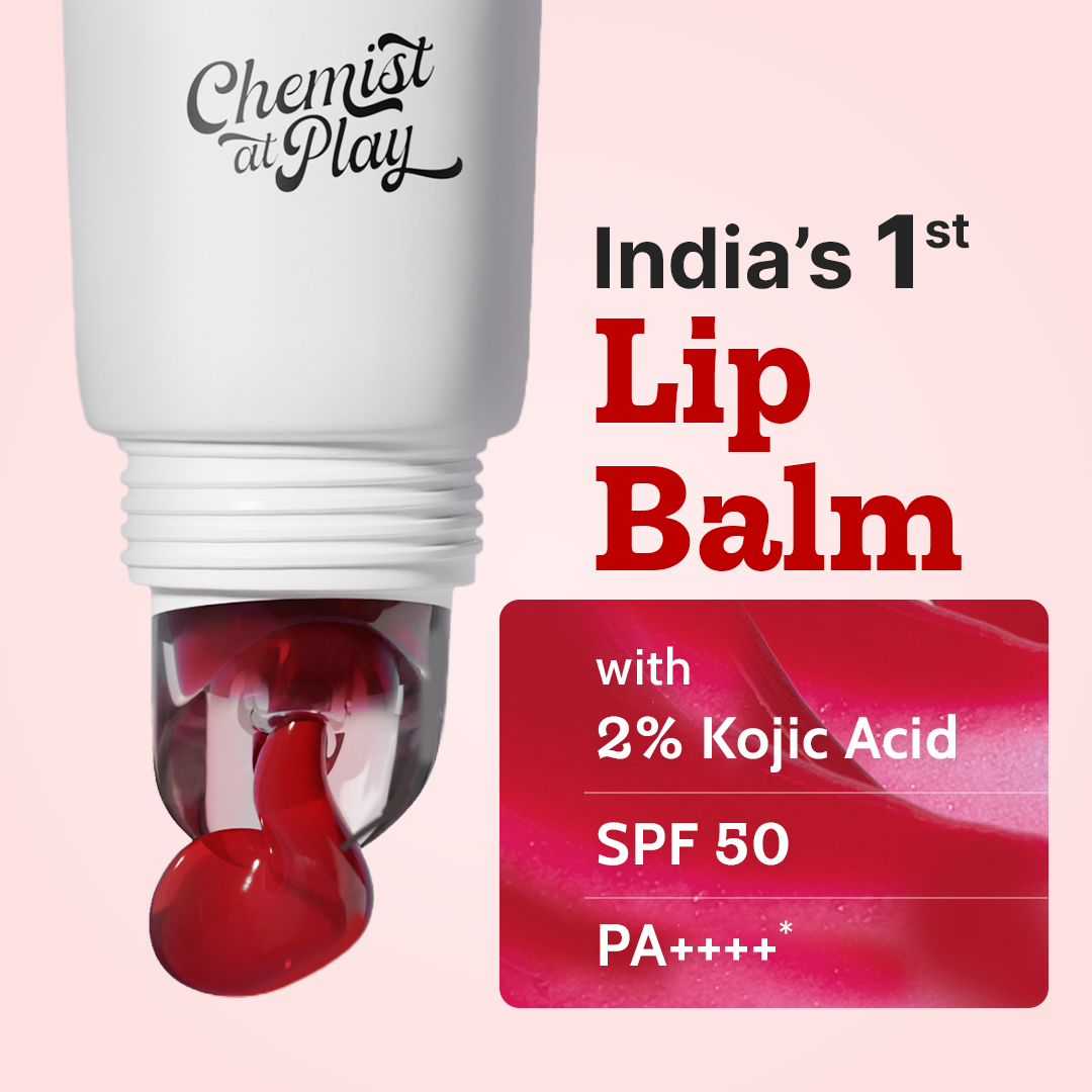 Ceramides + 2% Kojic Acid Tinted Lip Balm (Cherry) | SPF 50, PA++++