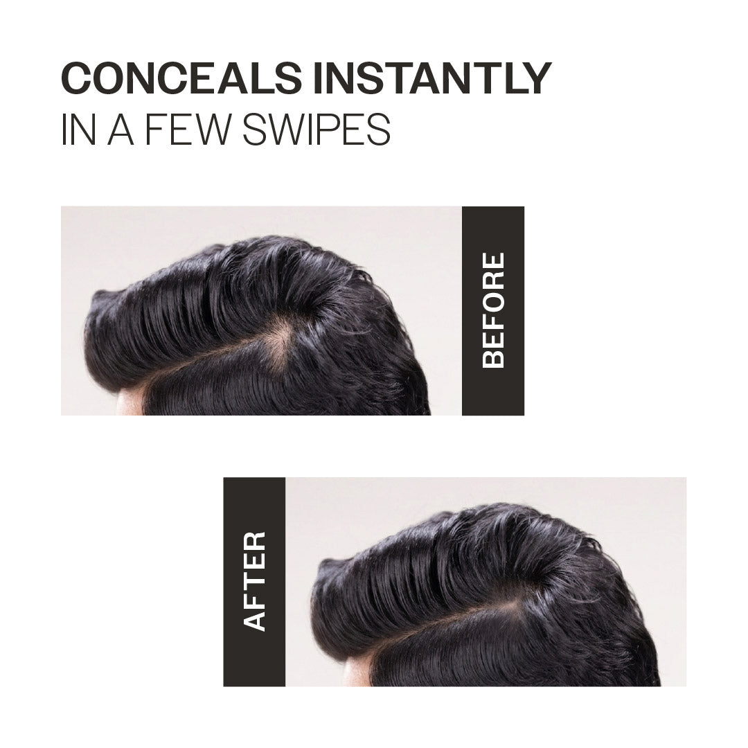 Instant Hair Cover-Up Powder (Black Color) - 4g
