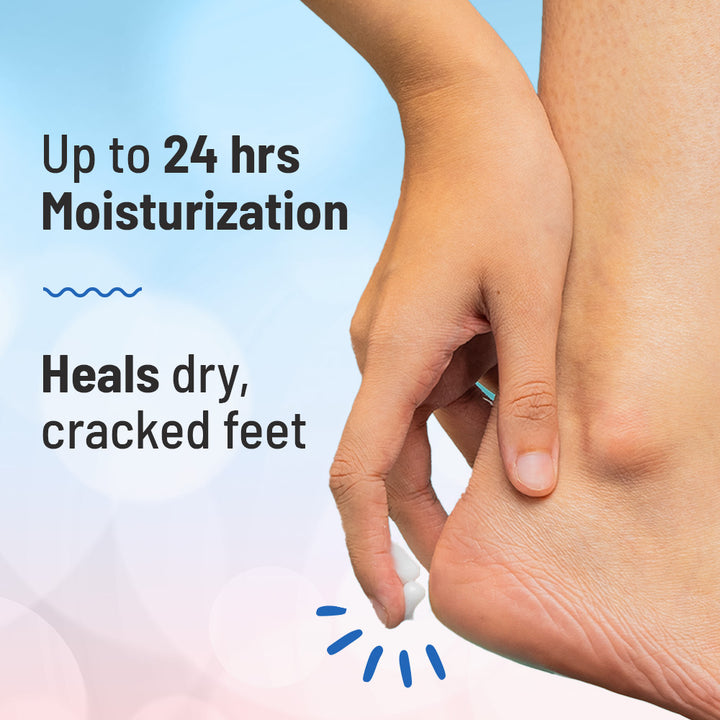 Foot cream provides moisturization