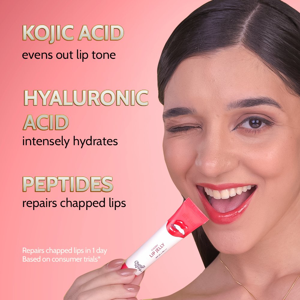 Ceramides + 2% Kojic Acid Tinted Lip Balm (Cherry) | SPF 50, PA++++