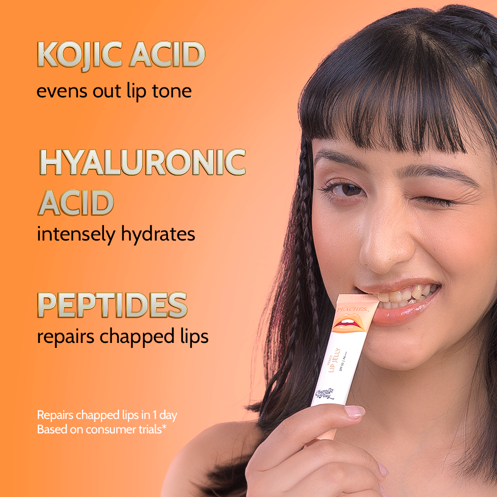 Ceramides + 2% Kojic Acid Tinted Lip Balm (Peach) | SPF 50, PA++++