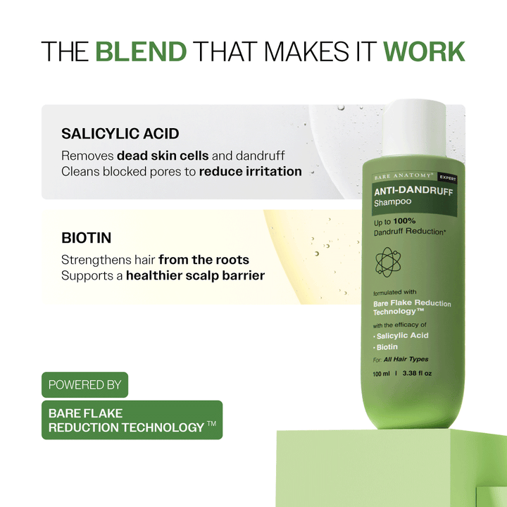 Anti Dandruff Shampoo with Salicylic Acid & Biotin - 100 ml