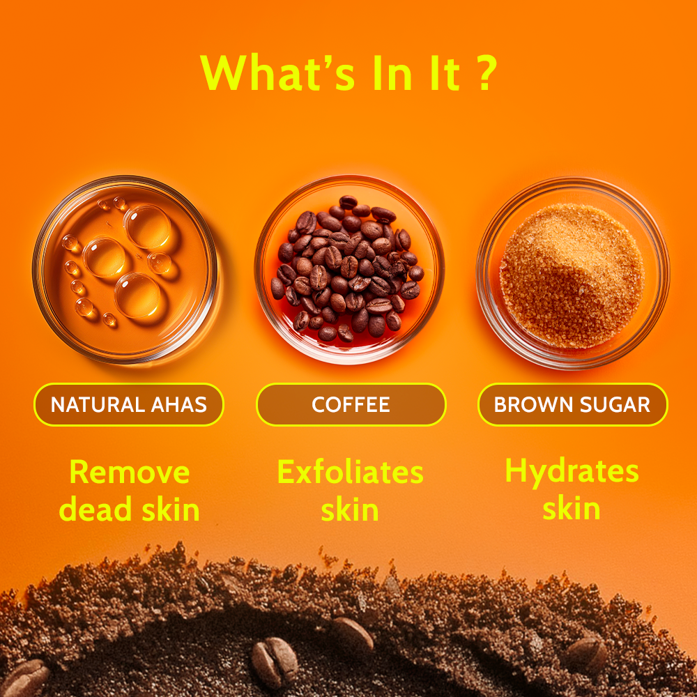 Body Exfoliate Scrub with Coffee & Brown Sugar