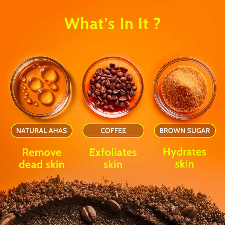 Body Exfoliate Scrub with Coffee & Brown Sugar