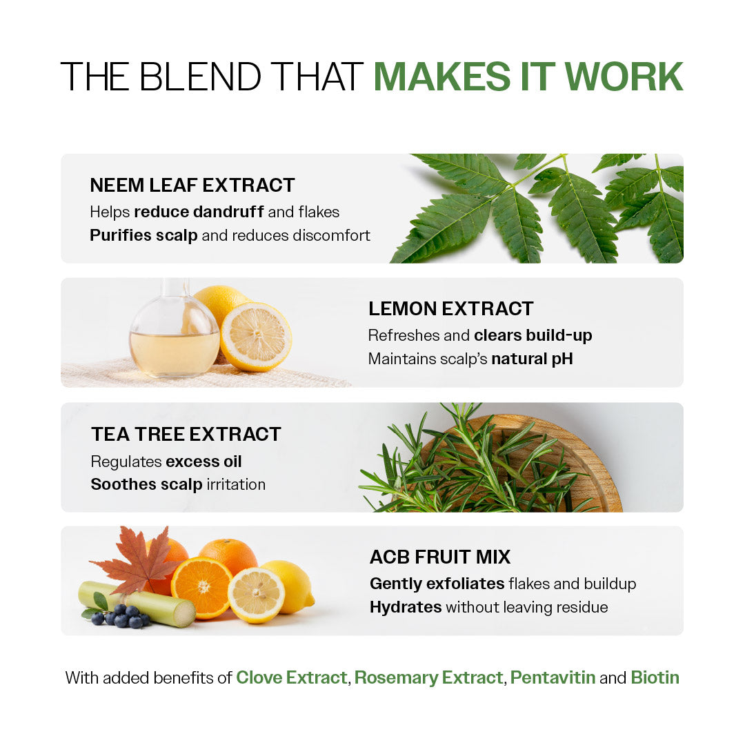 Neem & Lemon Dandruff Control Scalp Spray - 200 ml
