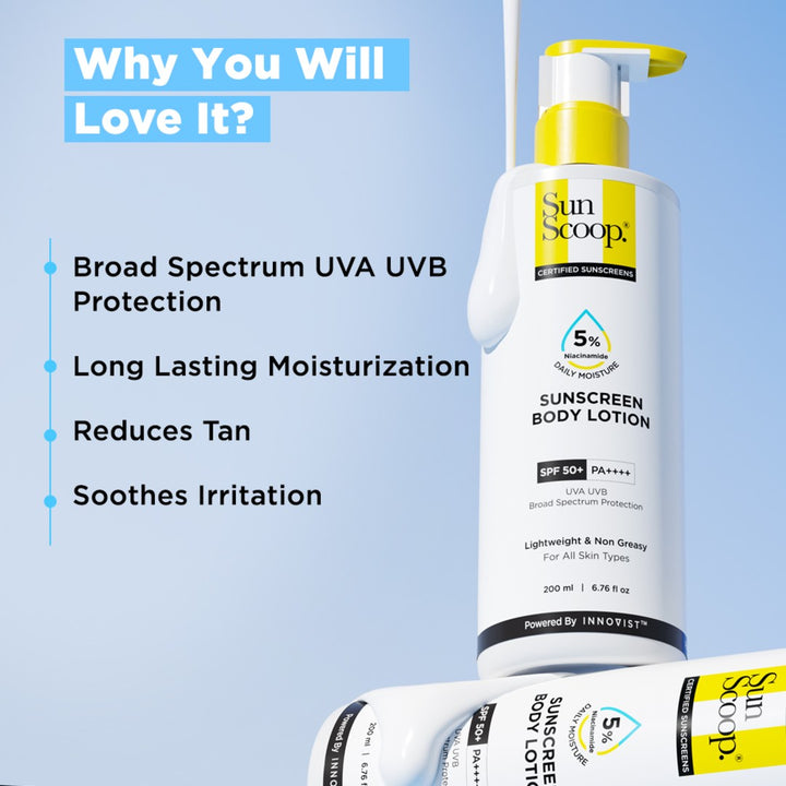 3% Niacinamide Featherlight Fluid Sunscreen (45 ml) + 5% Niacinamide Sunscreen Body Lotion (200 ml) + Hydrating Fluid Sunscreen (200 ml) combo